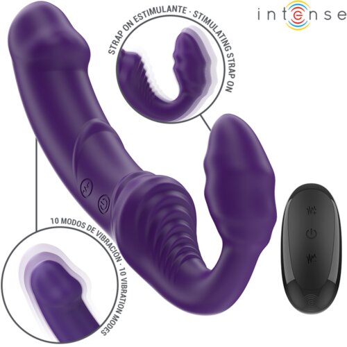 Intense Strap-on Fun Jill Remote Control Purple Slike