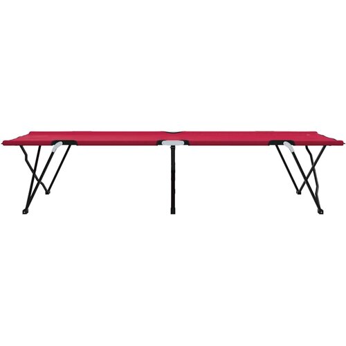  Sklopivi kamperski krevet Crvena 206 x 76 x 74 cm Slike