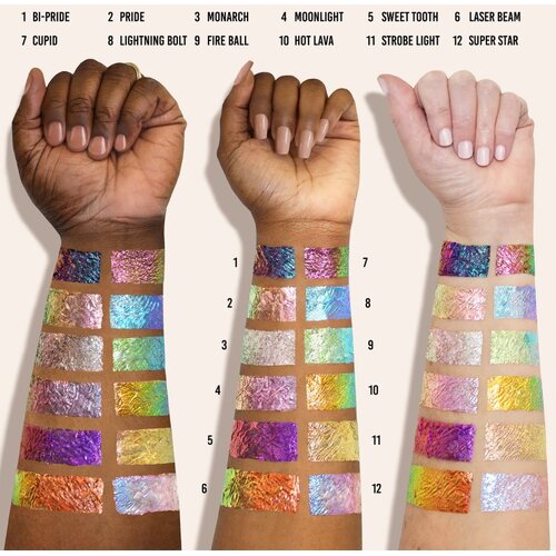 Danessa Myricks Beauty Infinite Chrome Flakes sjenilo za oči sa &amp;scaron;ljokicama nijansa Bi-Pride 3.8 g Slike