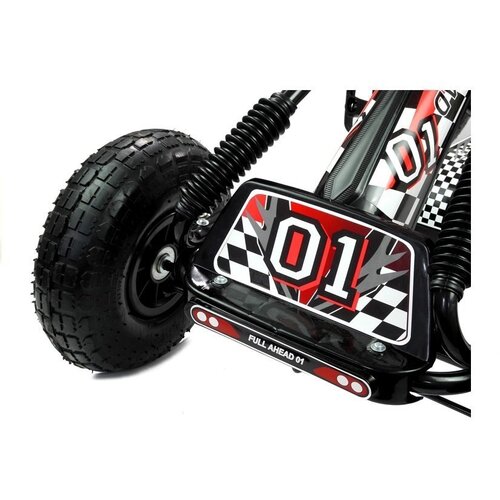  Črni gokart A-15 z napihljivimi kolesi Slike