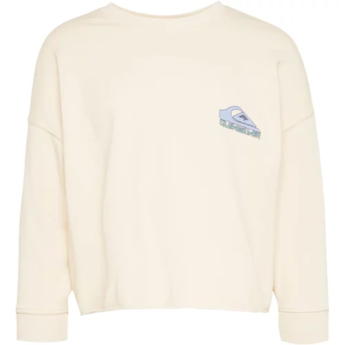 Quiksilver Sweater majica bež / svijetloplava