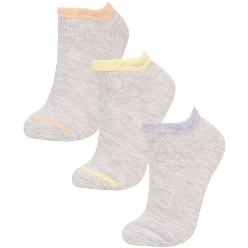 Defacto Women's 3-Pack Cotton Ankle Socks