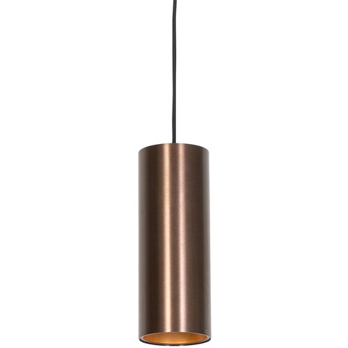 QAZQA Smart hanglamp donkerbrons incl. Wifi GU10 50mm - Tubo Cene
