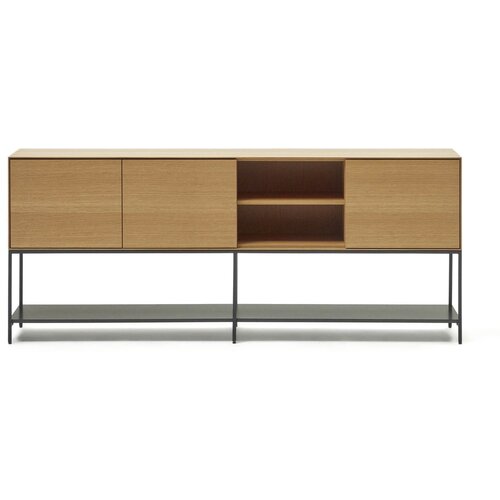 Kave Home Niska komoda u dekoru hrasta u prirodnoj boji 195x80 cm Vedrana – Cijene