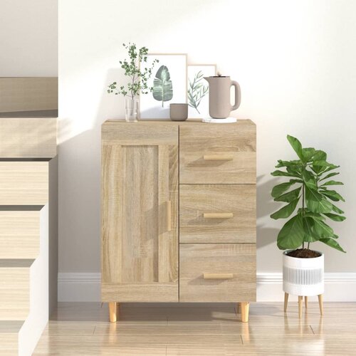 The Living Store Komoda sonoma hrast 69,5x34x90 cm konstruiran les - Komoda, (21662759) Cene