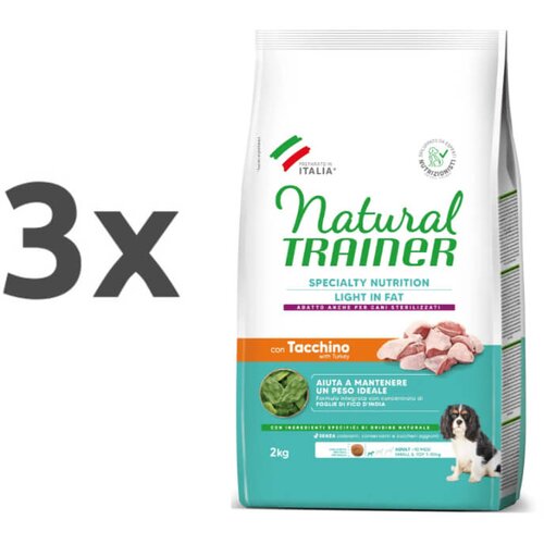Natural trainer Specialty Nutrition Weight Care Adult Mini - puran 3 x 2 kg Cene