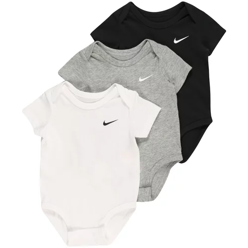 Nike Sportswear Dječji bodi siva melange / crna / bijela