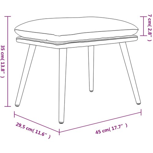  Tabure tamnosivi 45x29,5x35 cm bar&amp;scaron;unasti Slike