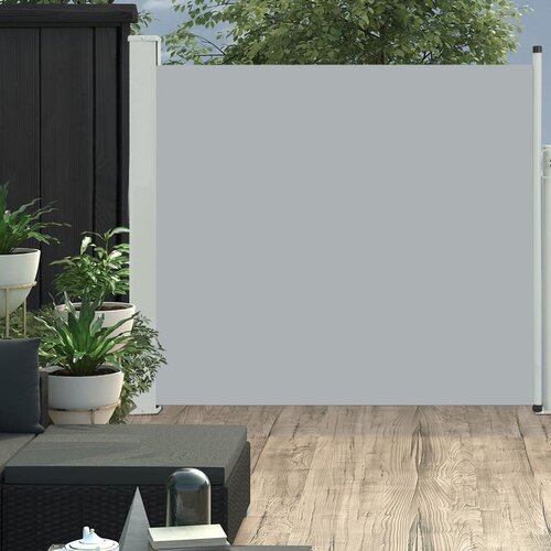vidaXL Zložljiva stranska tenda za teraso 170x300 cm siva Cene