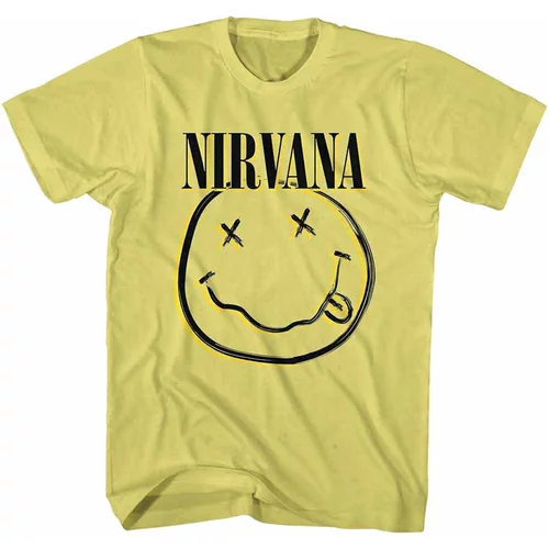 Nirvana Majica Inverse Smiley Yellow L