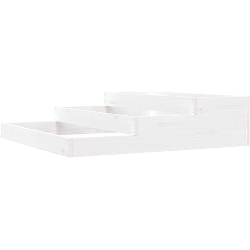 Maison Chic Visoka greda - Greda - Cvetlični Lonec bela 107x107x27 cm trdna borovina, (21790352) Cene
