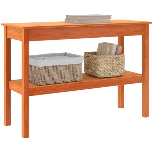  Konzolna stolica Vosak smeđa 110 x 40 x 75 cm Masivna borovina Slike
