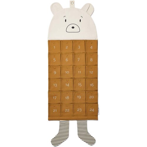 Liewood božićni kalendar od tkanine klaus mr bear golden caramel multi mix Cijene