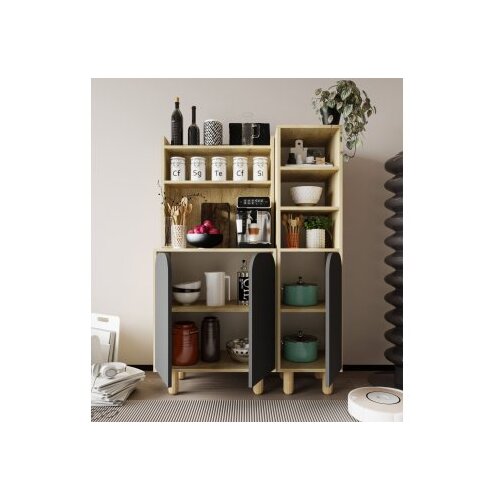 Hanah home vi&amp;scaron;enamenska polica parma 3 sapphire hrast anthracite Slike