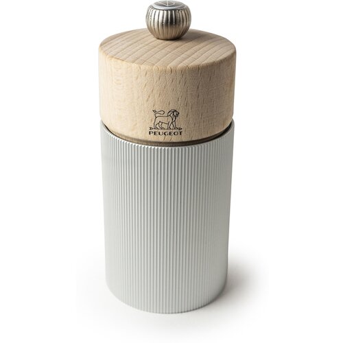 Peugeot mlinček za sol Line Natural 12cm, aluminij, les Cene