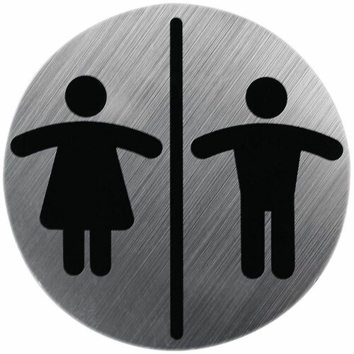 Ridder oznaka za wc muško ženski fi 80 mm 13530300 Slike