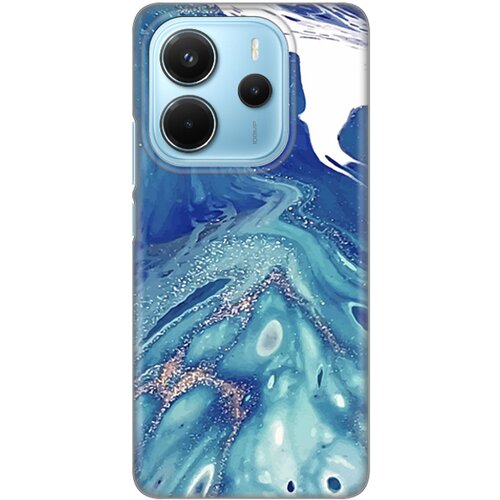  Torbica Silikonska Print za Xiaomi Redmi Note 14 4G Blue Marble Cene