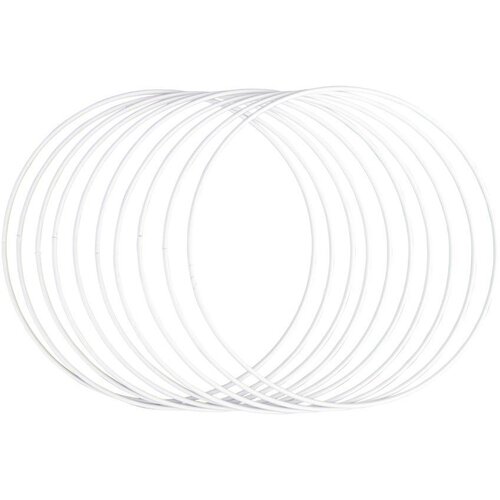 RAYHER Obroči kovinski, 20 cm, beli, set 10, (22005816) Cene