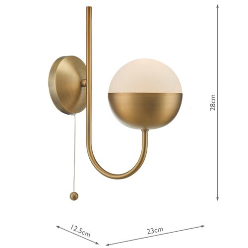  D&amp;auml;r Lighting AND0742 - Zidna lampa ANDRE 1xE14/11W/230V mesing Slike