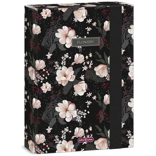 Ars Una Flowery Black A/5 mapa za zvezke Slike