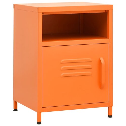 Maison Chic Nočna omarica - Nočna miza oranžna 35x35x51 cm jeklo, (21690098) Cene