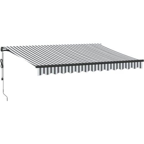 vidaXL Avtomatsko zložljiva tenda antracit in bela 350x250 cm, (21260633) Cene
