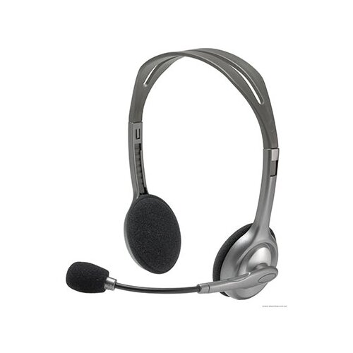  Slu&amp;scaron;alice sa mikrofonom, Logitech H110, audio in-out 3,5mm, 981-000459, 981-000271 Slike