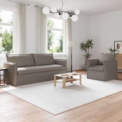 SOFA 2 pcs Sivo-smeđa Metal Cijene