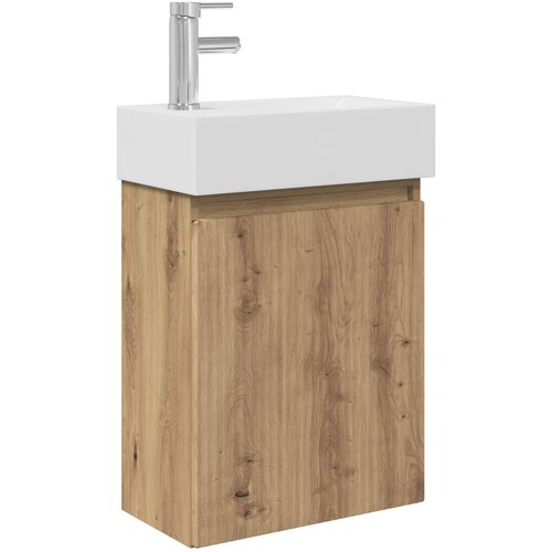 vidaXL Kopalniška omarica s tapo Artisan hrast 45,5 x 22,5 x 84 cm, (5000245392) Cene