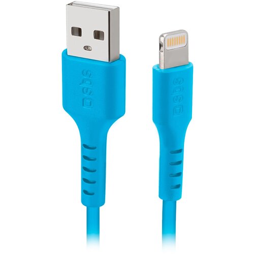 Sbs KABEL TECABLEUSBIP589A USB-A NA LIGHTNING BLUE 1M ZA IPHONE, (22070540) Cene