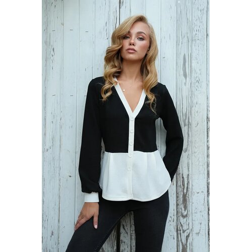 Trend Alacati Stili Ženska bluza Alc-X14499, Crno-bela Cene