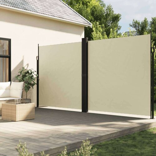  Bočna tenda na uvlačenje krem 220 x 600 cm Slike