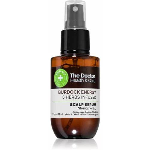 The Doctor Burdock Energy 5 Herbs Infused krepilni serum za obremenjene lase in lasišče 89 ml