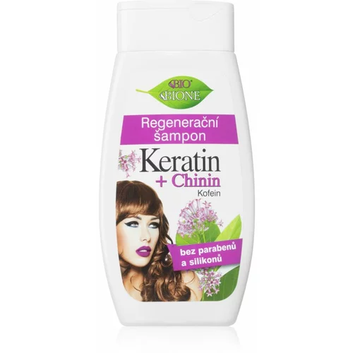 Bione Cosmetics Keratin + Chinin regeneracijski šampon 260 ml