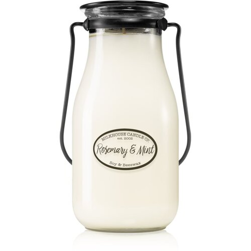 Milkhouse Candle Co. Creamery Rosemary & Mint mirisna svijeća Milkbottle 397 g Cijene