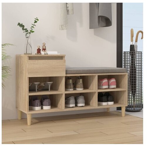vidaXL za cipele boja hrasta 102x36x60 cm konstruirano drvo - sonoma hrast 1 Cijene
