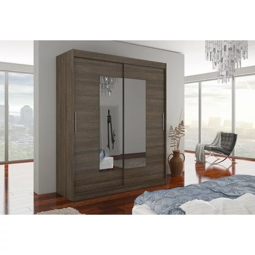 ADRK Furniture Garderobna omara z drsnimi vrati Rosette 180x215x58 cm