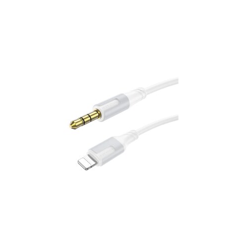  USB audio konverter BOROFONE BL19 Creator digital audio conversion cable iPhone/lightning white Slike
