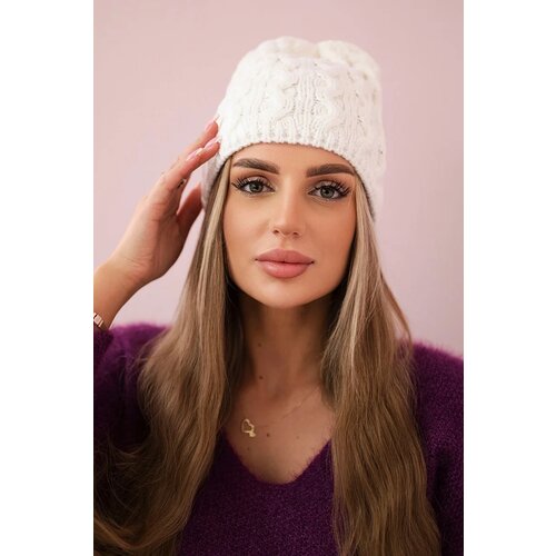 Kesi Cap with fleece Teresa K285 white Cijene