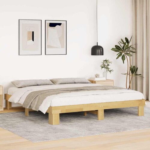 vidaXL Okvir kreveta bez madraca 180x200 cm puno drvo hrast Cene