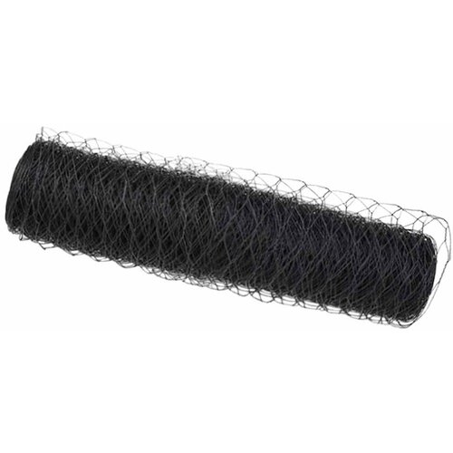 VidaXL Heksagonalna ograda Siva 0 8 x 10 m PVC - 10 x 0 8 m 36 mm Siva Slike
