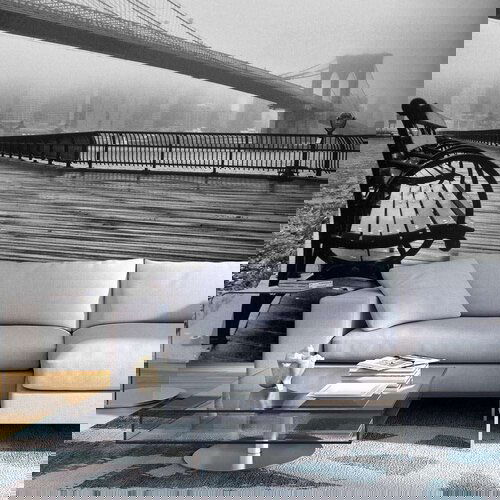  Tapeta - A Foggy Day on the Brooklyn Bridge 150x105 Slike