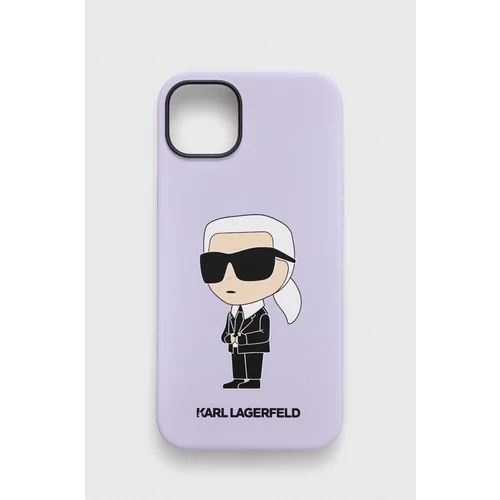 Karl Lagerfeld Etui za telefon iPhone 14 Plus 6,7" vijolična barva