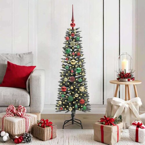 vidaXL Umestno božično drevo med 150 LED Zelena 40,5 x 40,5 x 120 cm Cene