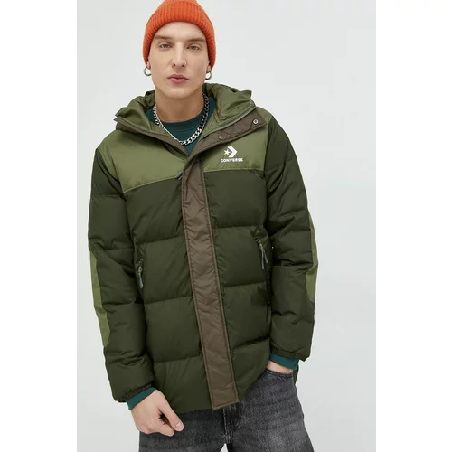Converse Pernata jakna za muškarce, boja: zelena, za zimu