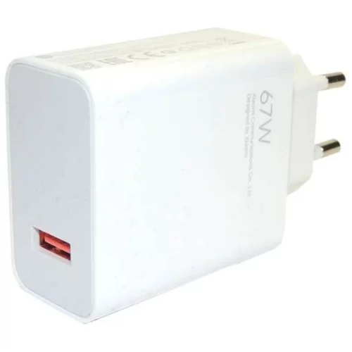Xiaomi adapter MDY-12-EH hišni polnilec USB-A 67W bel (Bulk)