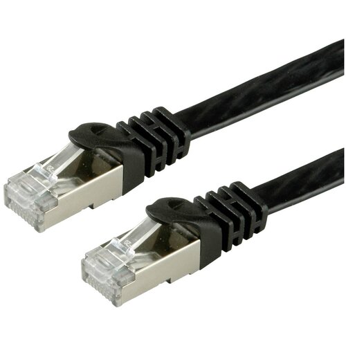 Value 21.99.0973 RJ45 omrežni kabel\, Patch kabel CAT 6 F/UTP 3.00 m črna 1 kos, (20420213) Cene