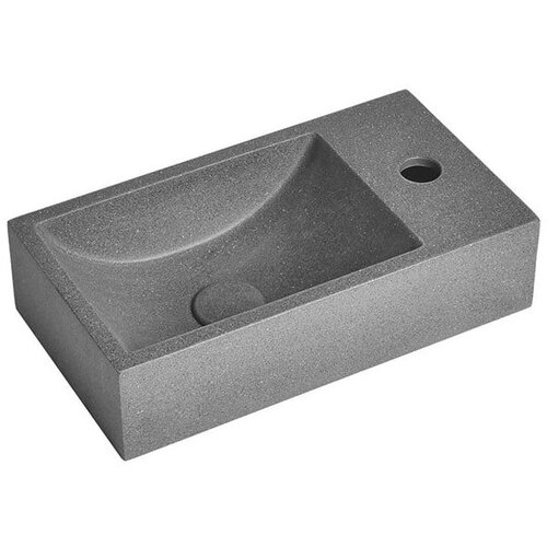 Sapho Temno siv betonski umivalnik za WC 40x22 cm Crest &amp;ndash; Slike