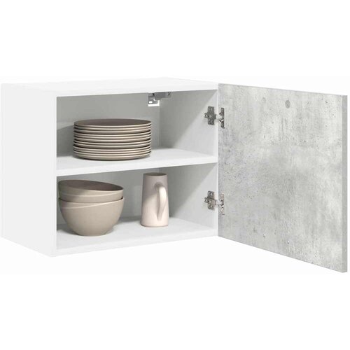  ormarić 2 pcs Beton siva i bijela 50 x 31 x 40 cm Slike