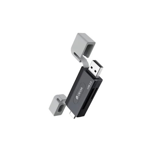 DEVIA card reader 2in1 EL240 USB USB-C 3.0 black Cene